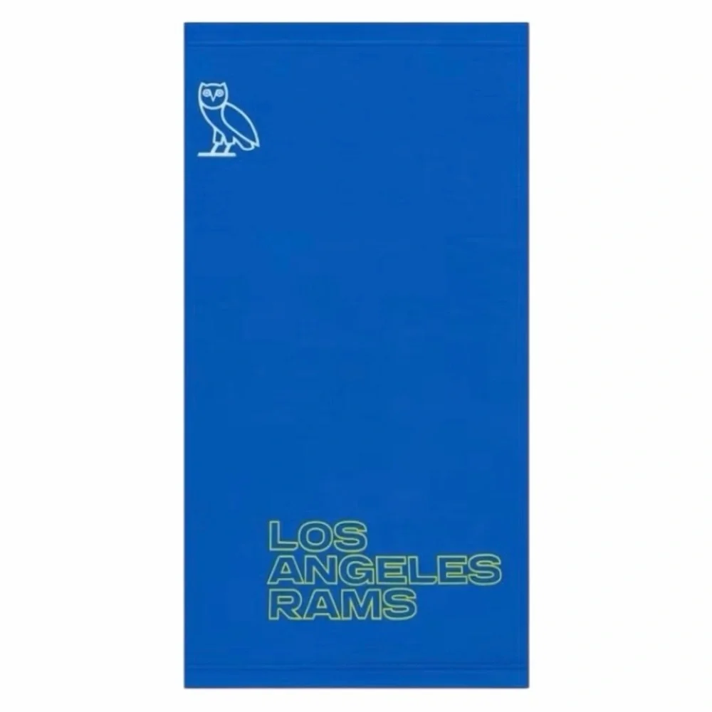 NEW Drake OVO x NFL Los Angeles Rams Neck Gaiter Blue/Yellow Reversible Sports